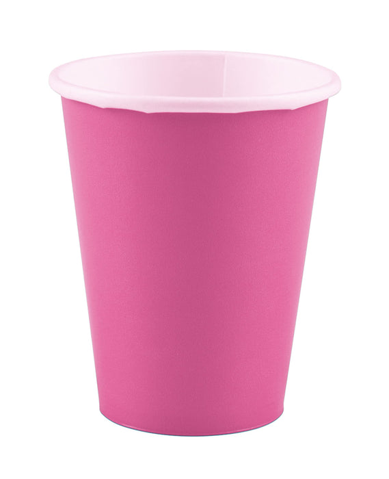 Amscan: 8 Cups Bright Pink Paper 250 M Sup;