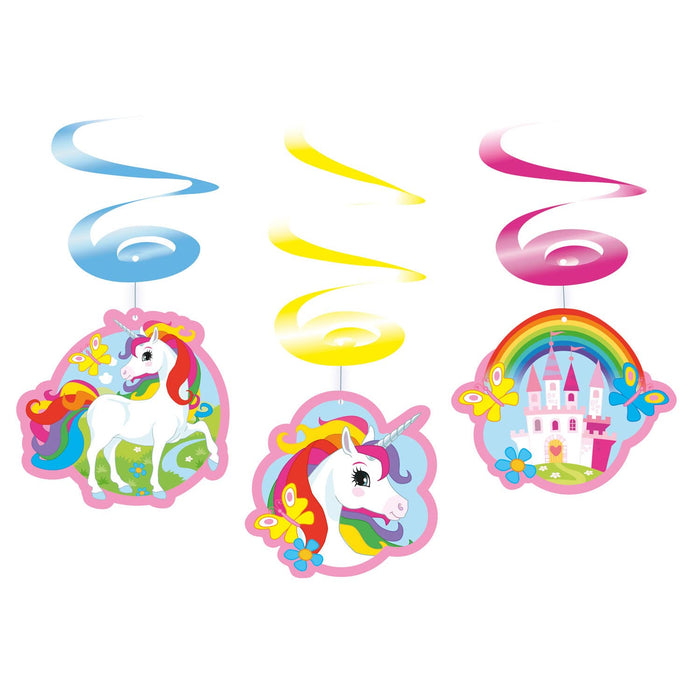 Amscan: 6 Deco Swirls Unicorn;