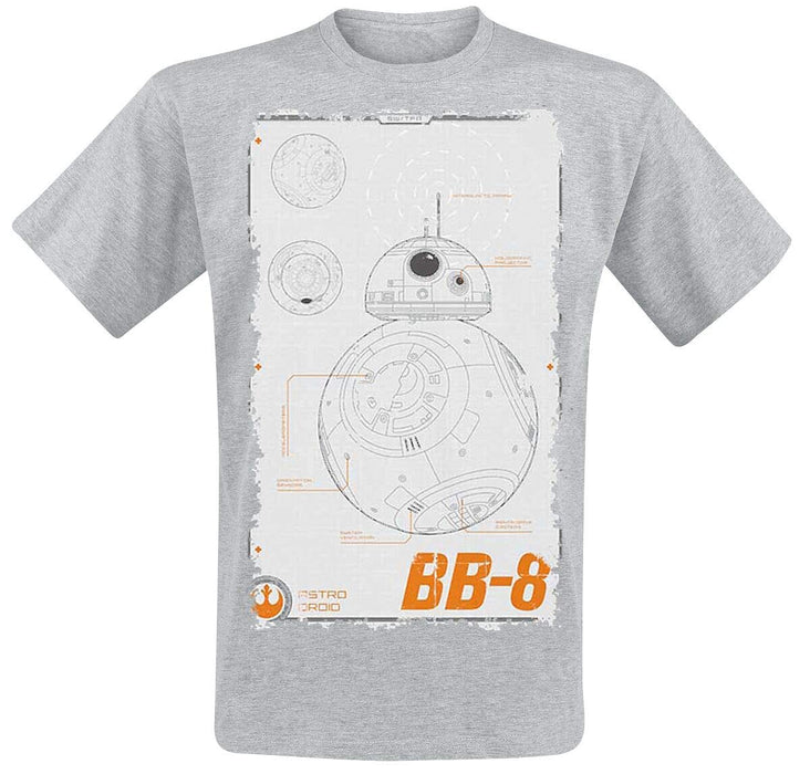 Star Wars: The Force Awakens - Bb-8 Manual (Unisex T-Shirt Size S);