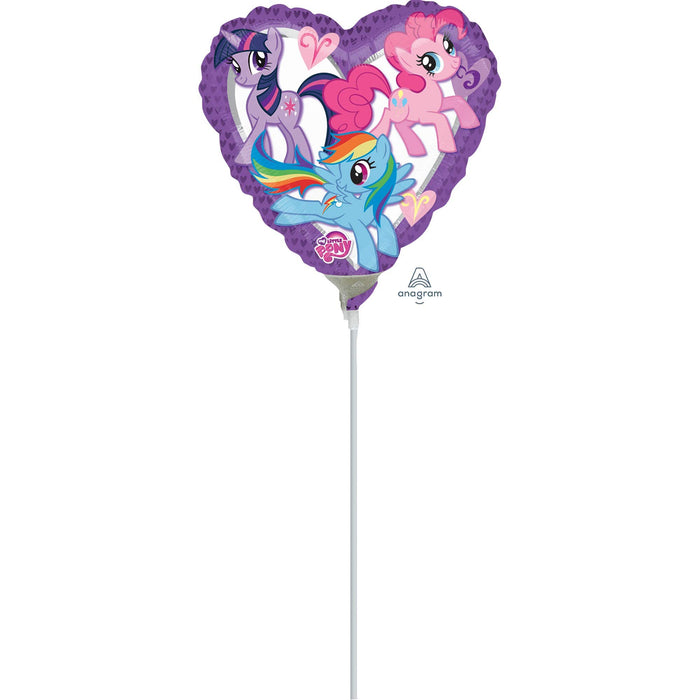 Anagram: 9'' My Little Pony Heart Foil Balloon A20 Air Fill;