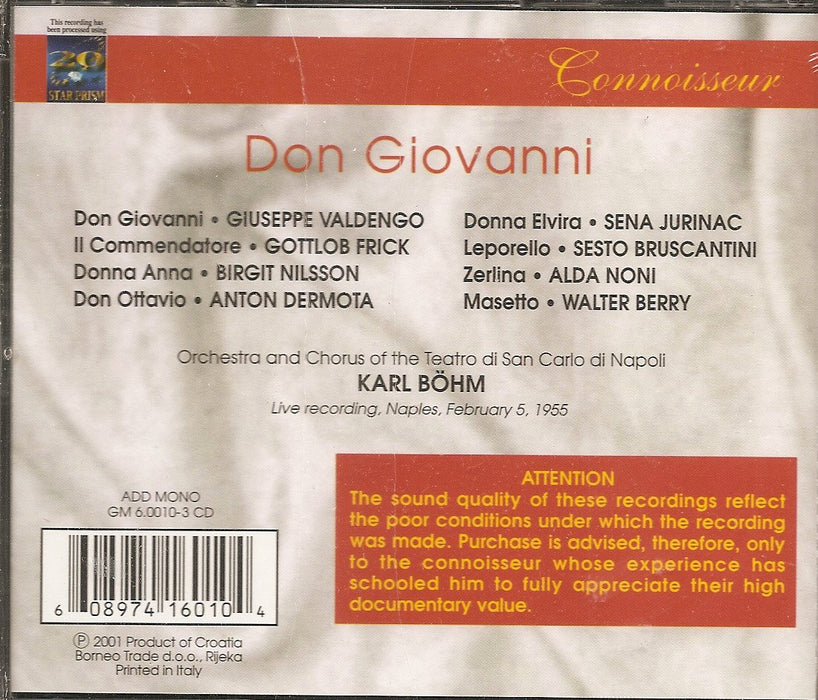 Wolfgang Amadeus Mozart - Don Giovanni - Napoli 1955 (3 Cd);