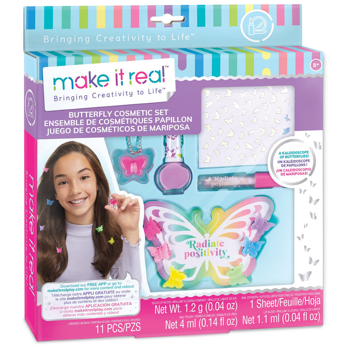 Make It Real: Butterfly Cosmetic Bag;