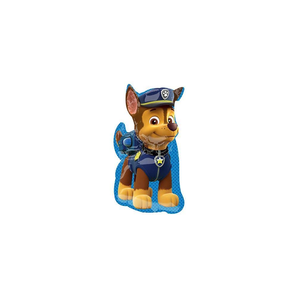 Paw Patrol: Anagram - Mini Shape "Chase" A30 S. Foil Ball Minishape Paw Patrol Chase - Inflates with Air;