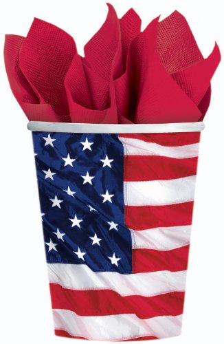 Amscan: Bekertjes 266Ml USA (8 Stuks);