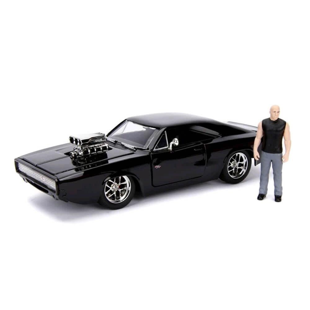 Jada Toys 1/24 1970 Dodge Charger Fast And Furious With Dom Figure;