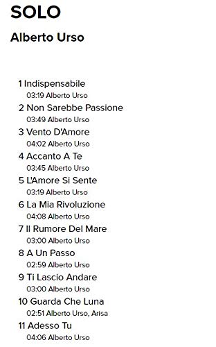 Alberto Urso - Solo;