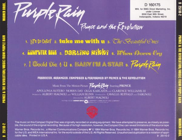 Prince & The Revolution - Purple Rain;