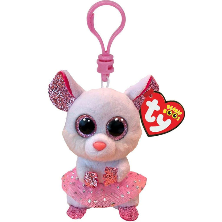 Ty: Beanie Boos - Nina (Peluche Con Clip 8 Cm);