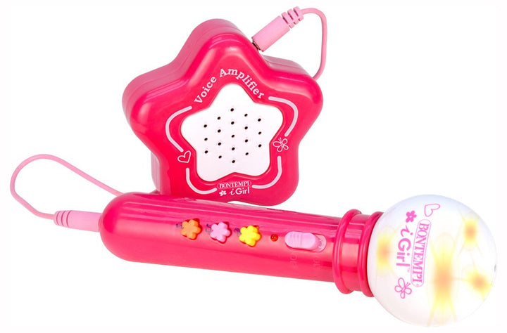 Bontempi 42 4171 - I Girl - Microfono Karaoke Con Amplificatore Ed Effetti Luminosi;