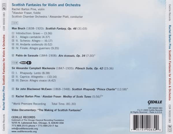 Scottish Fantasies For Violin And Orchestra (2 Cd);