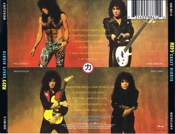 Kiss - Crazy Nights;