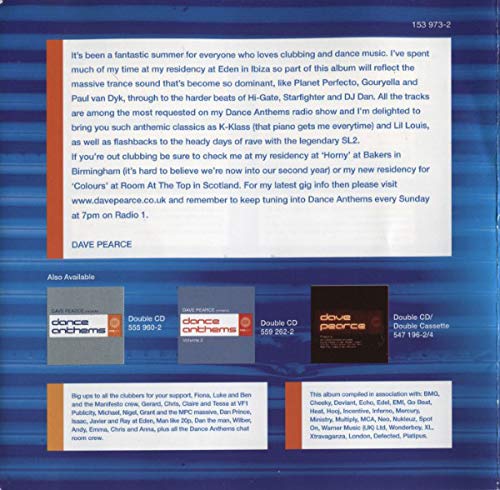 Dave Pearce - Presents Dance (2 CDs);