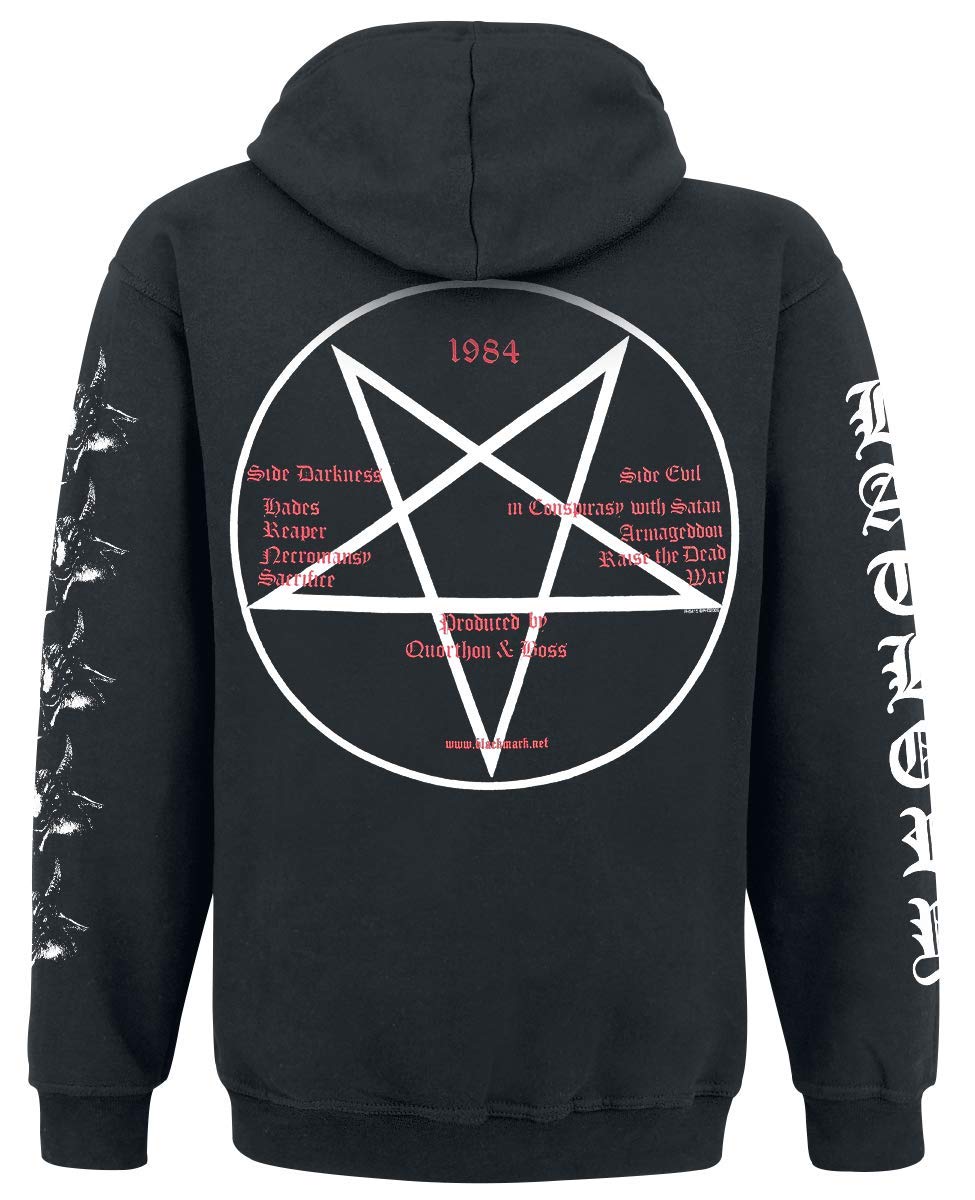 Bathory: Goat (Felpa Con Cappuccio Unisex Tg. XL);