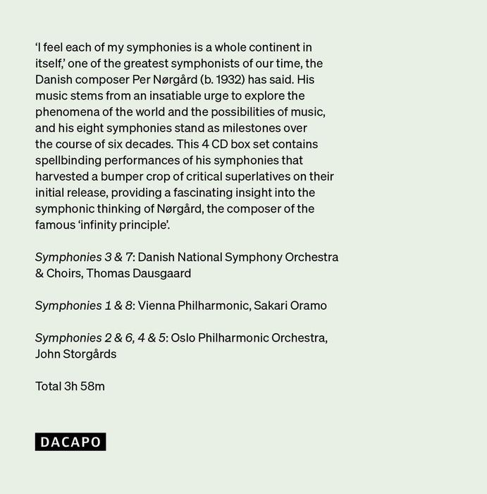 Per Norgard - 8 Symphonies (4 CDs);