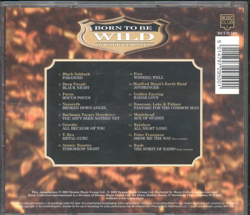 Born To Be Wild: The Rock Classics / Various;