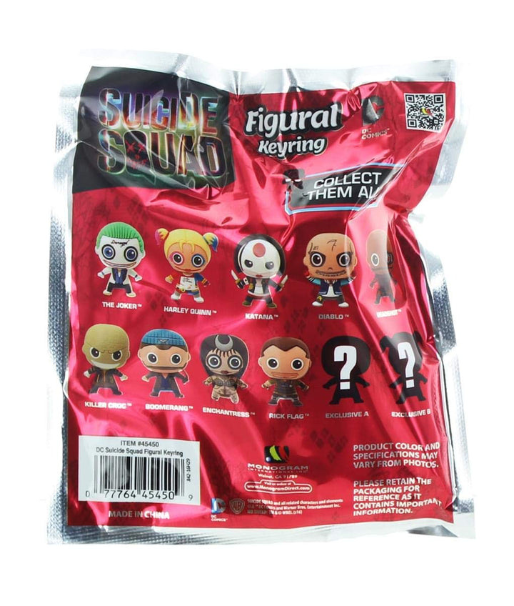 Dc Comics: Suicide Squad Blind Bag 3D Foam Key Ring;