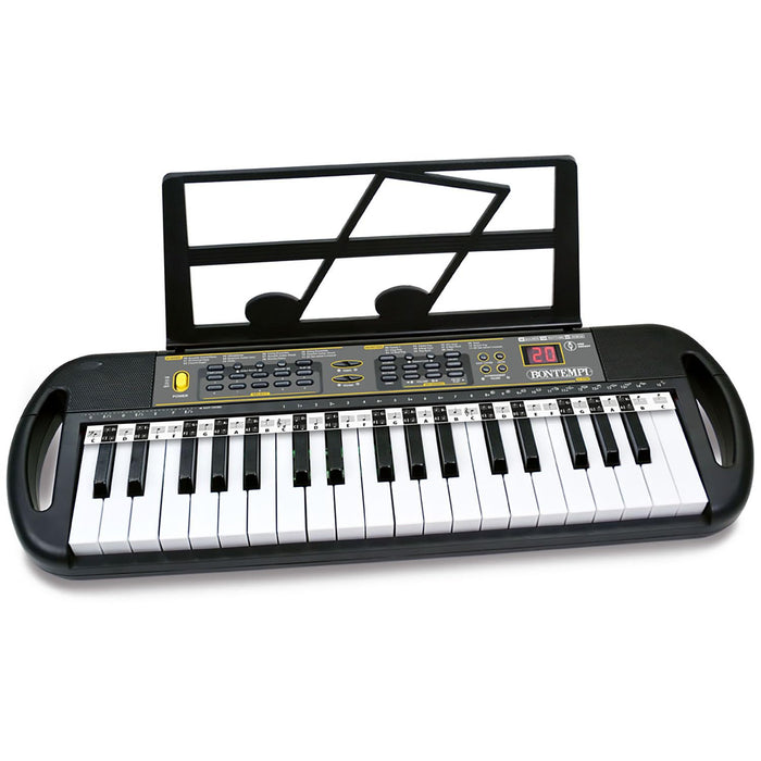 Bontempi 15 3790 Tastiera Digitale 37 Tasti Passo Professionale, Cavo Di Alimentazione Dc/Usb, Leggio, Presa Usb Per Flash Drive