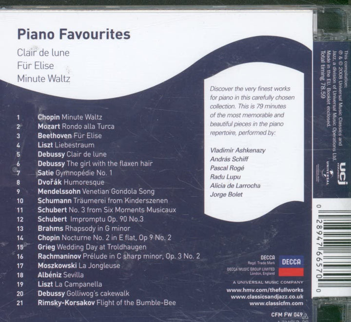 Piano Favourites;