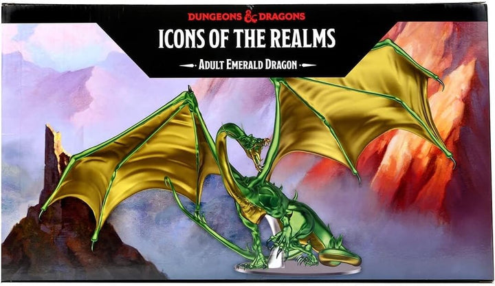 Dungeons & Dragons: Wizkids - Icons Of The Realms - Adult Emerald Dragon Prem.Fig.;