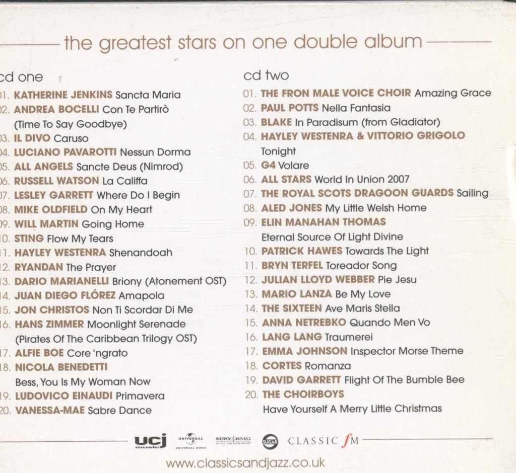 Number One Classical Album 2008 (The) (2 CDs);