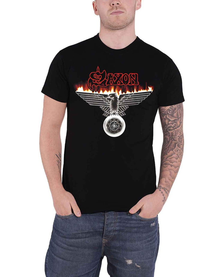 Saxon: Wheels Of Steel (T-Shirt Unisex Tg. S);