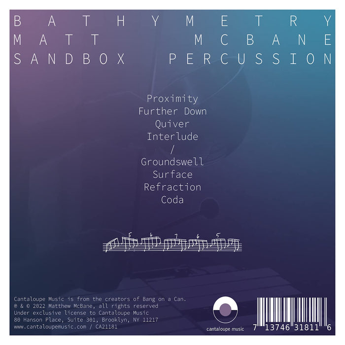 Matt McBane, Sandbox Percussion - Bathymetry;