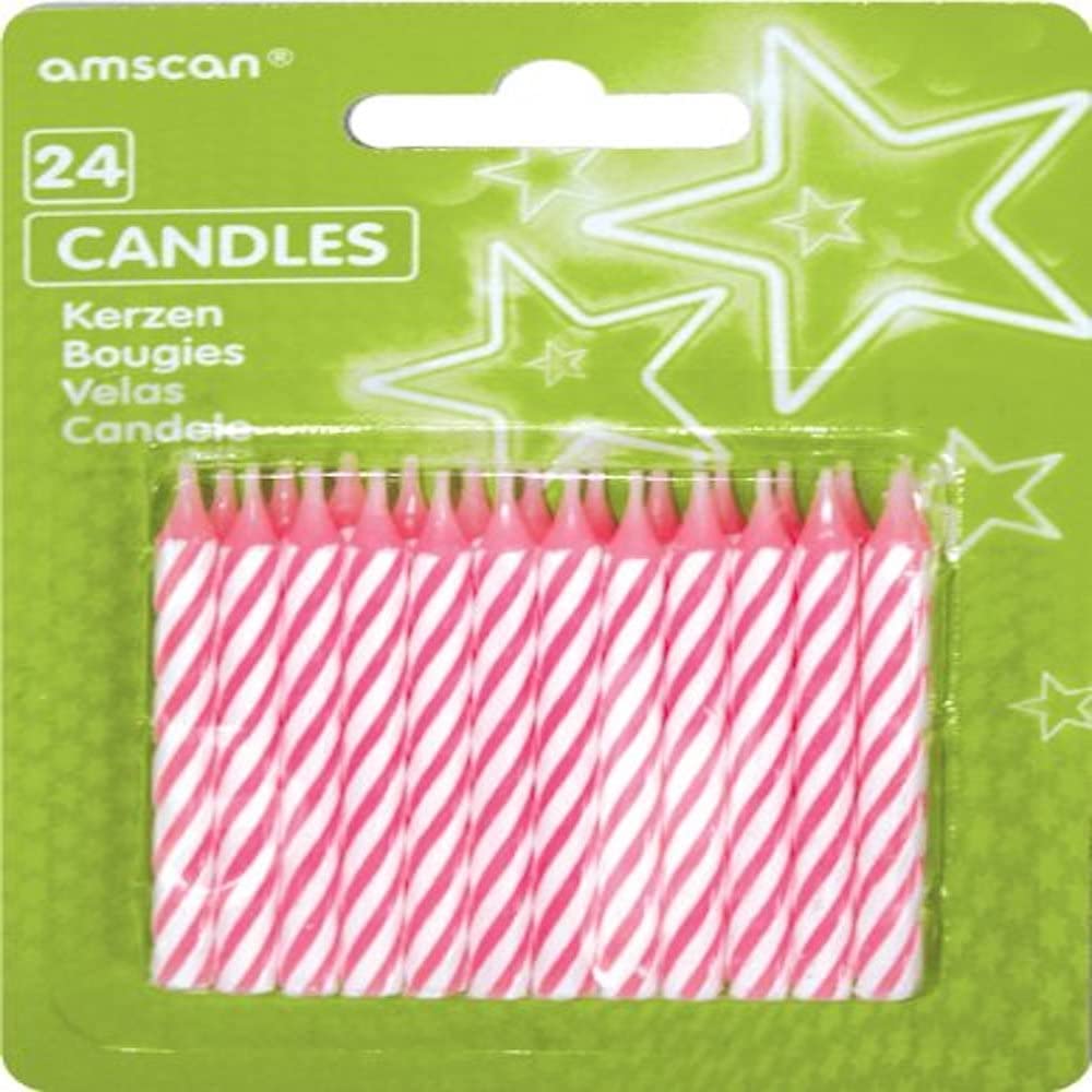 Amscan: 24 Pink Candles;