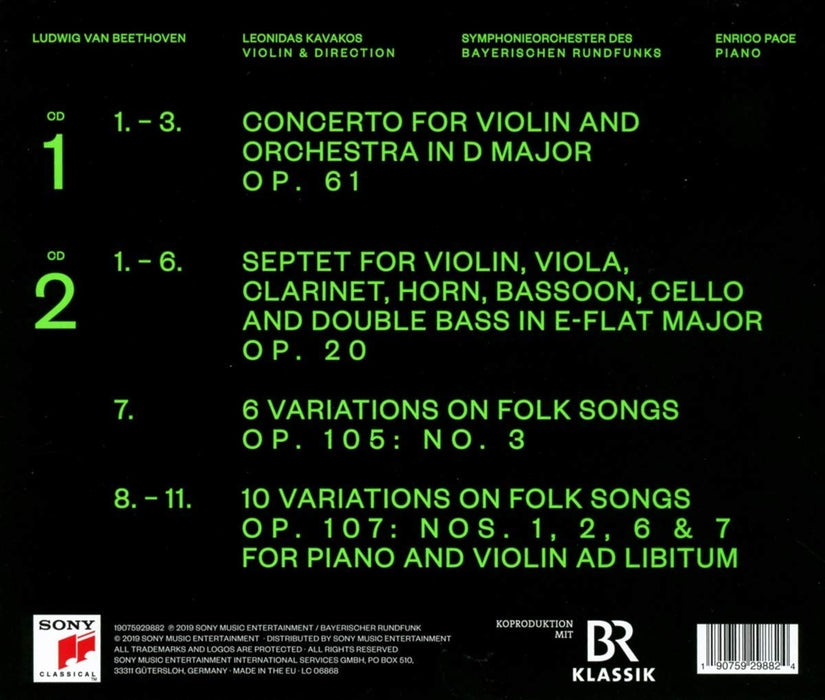 Ludwig Van Beethoven - Violin Cto Op 61 / Septet Op 20 / National Airs;