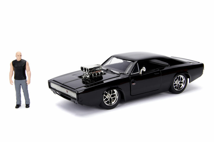 Jada Toys 1/24 1970 Dodge Charger Fast And Furious With Dom Figure;