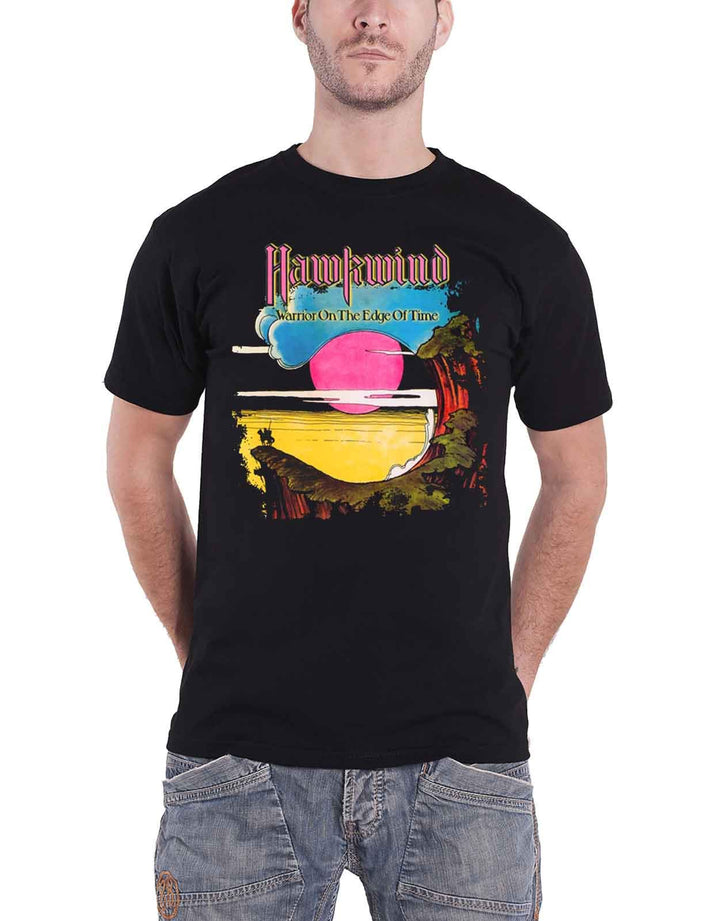 Hawkwind: Warrior On The Edge Of Time (Black) (T-Shirt Unisex Tg. S);