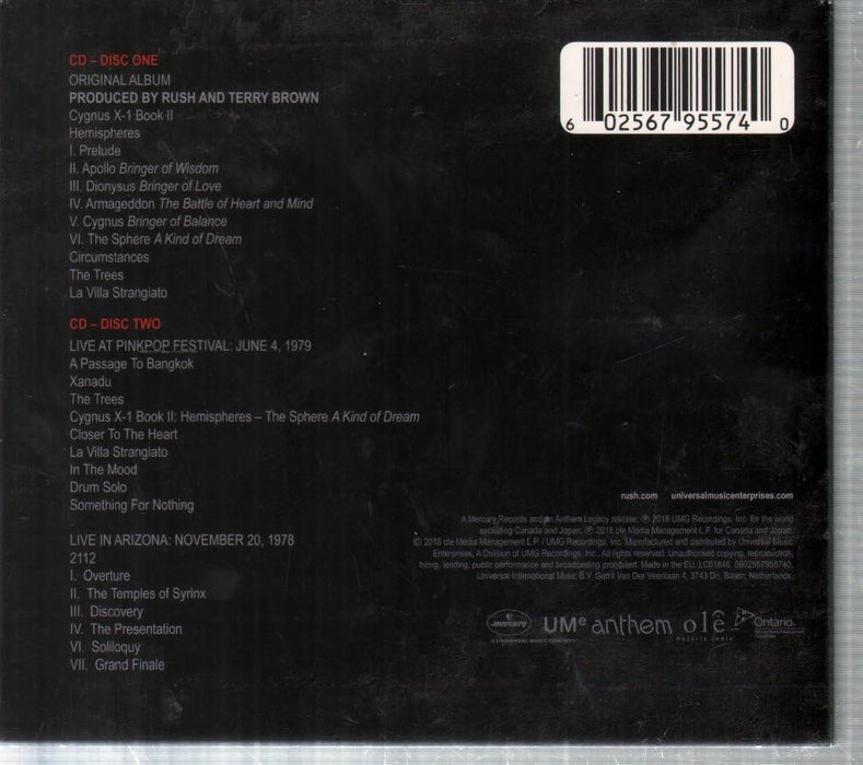Rush - Hemispheres (40Th Anniversary) (2 CDs);