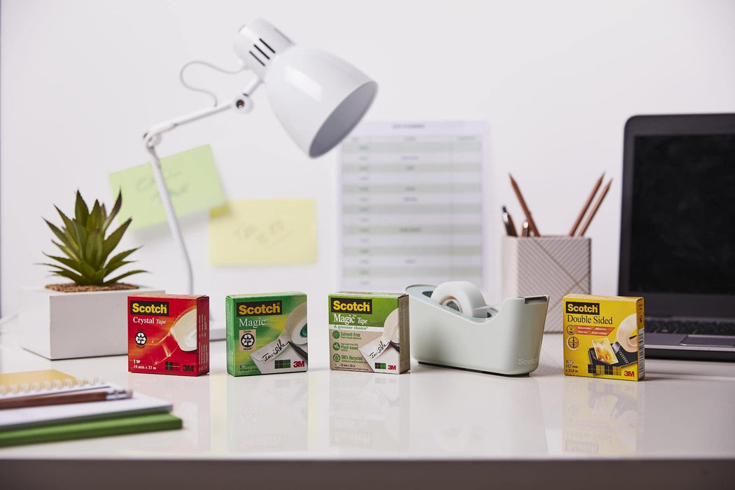 3M: Post-it - Dispenser Ricaricabile Da Tavolo Vuoto 19mmx33M: - Colore Grigio Fumo;