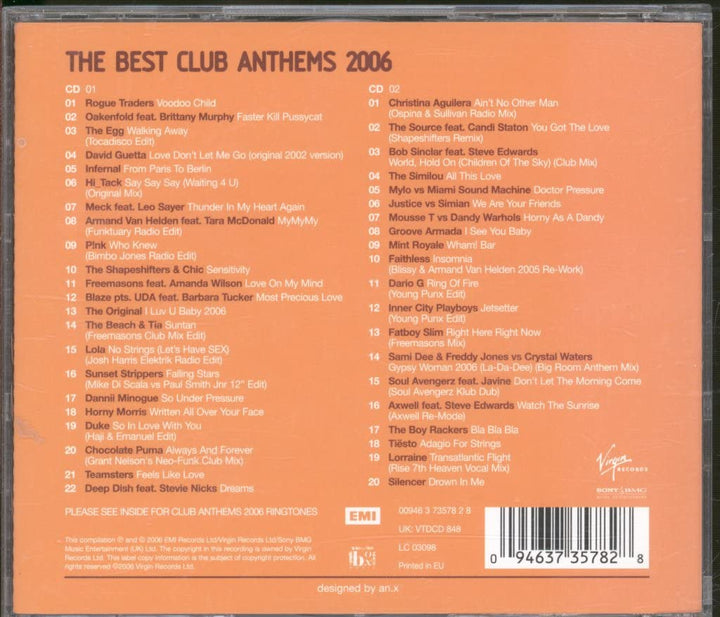 Best Club Anthems 2006 (The) / Various (2 Cd);