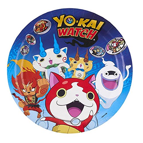 Yo-Kai Watch: Amscan - 8 Plates "Yo-Kai Watch", 23 Cm;