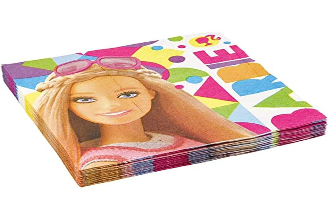 Barbie: Amscan - Sparkle - 20 Tovaglioli 33X33 Cm;