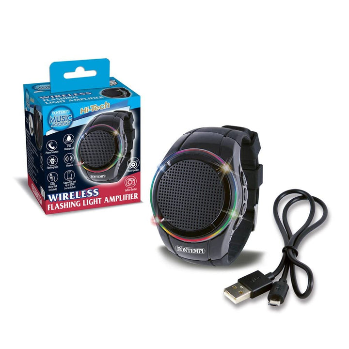 Bontempi 48 1100 - Wireless Watch Amplifier Con Luci A Led Microfono Integrato;