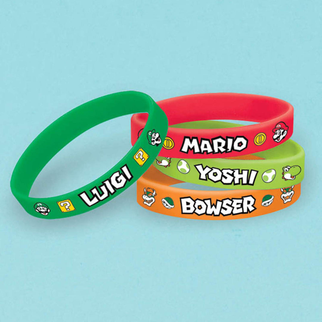 Nintendo: Amscan - Super Mario (Set of 6 Bracelets);