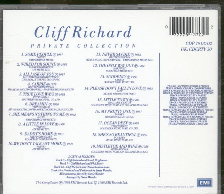 Cliff Richard - Private Collection 1979-1988;