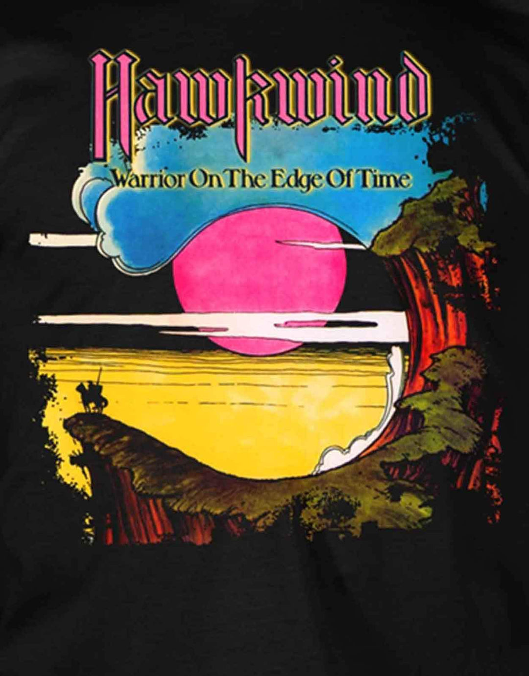 Hawkwind: Warrior On The Edge Of Time (Black) (T-Shirt Unisex Tg. S);