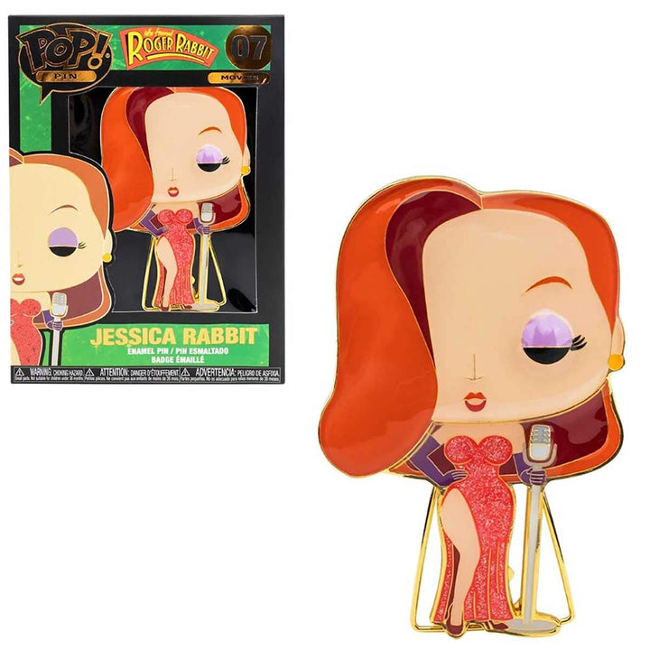 Who Framed Roger Rabbit: Funko Pop! Pin - Jessica Rabbit (Enamel Pin / Enamel Brooch);