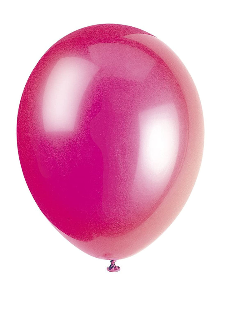 Unique Party: 10 Ct 12'' Fuschia Balloons;