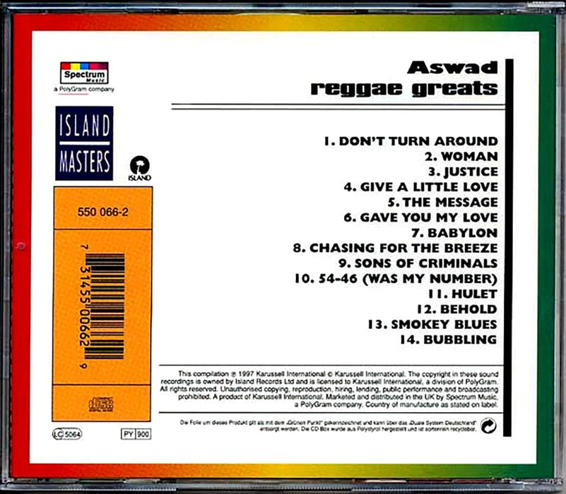 Aswad - Don't Turn Around;