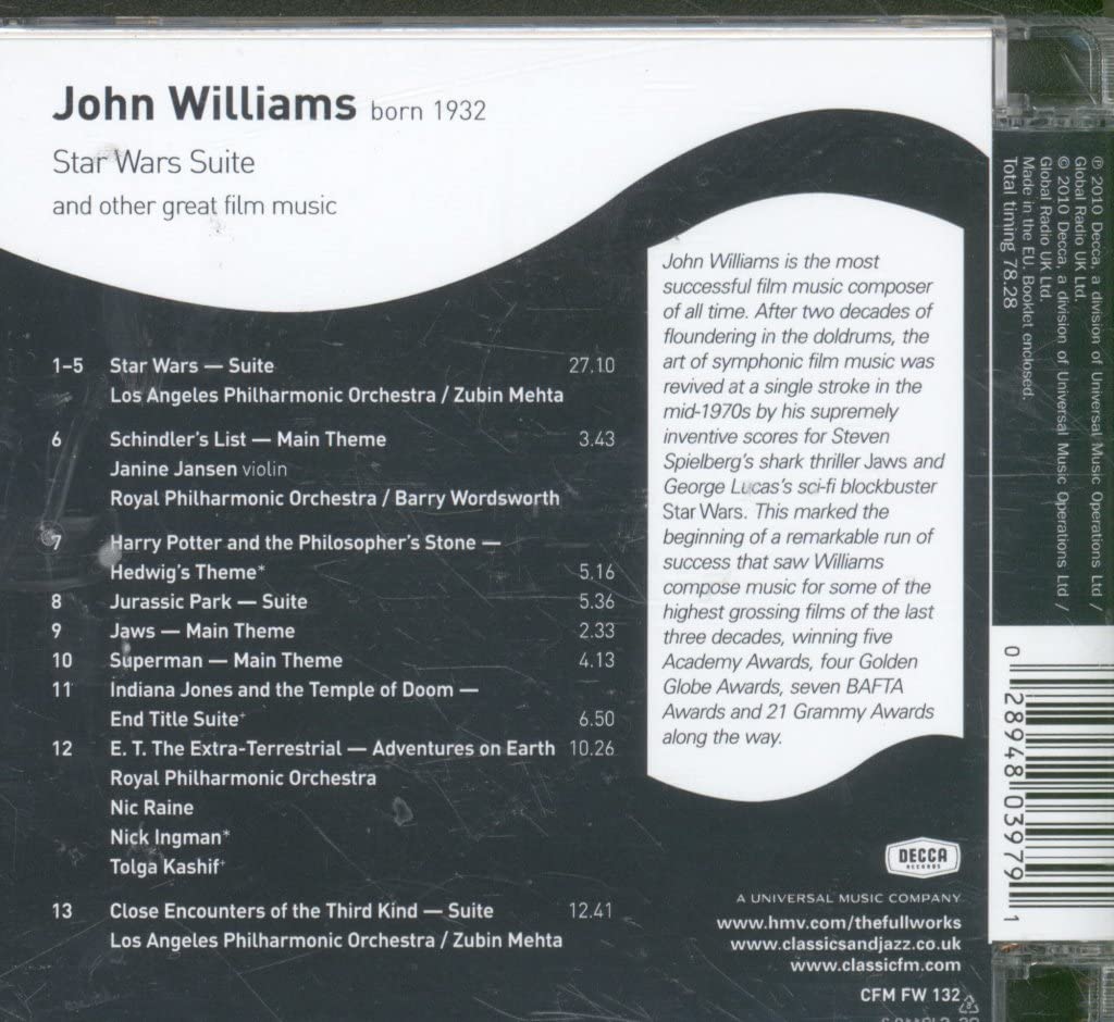 John Williams - Star Wars Suite And Other Film Music;