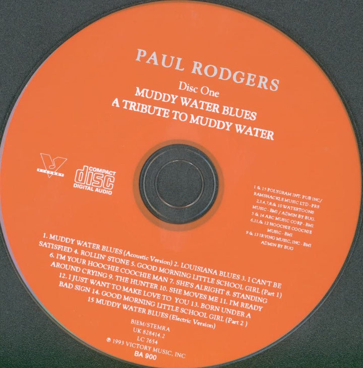 Paul Rodgers - Muddy Water Blues: A Tribute To Muddy Waters;