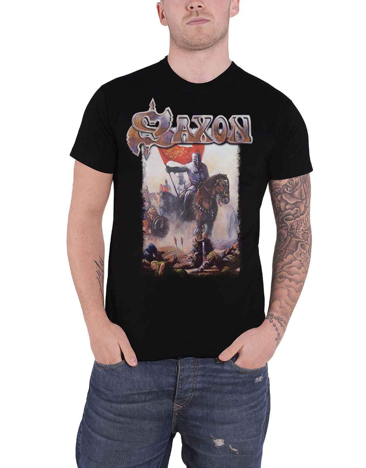 Saxon: Crusader (T-Shirt Unisex Tg. L);