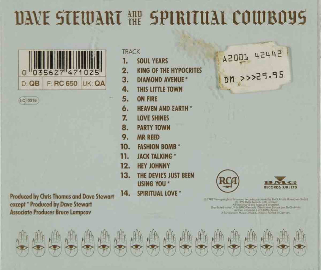 Dave Stewart And The Spiritual Cowboys - Dave Stewart And The Spiritual Cowboys;