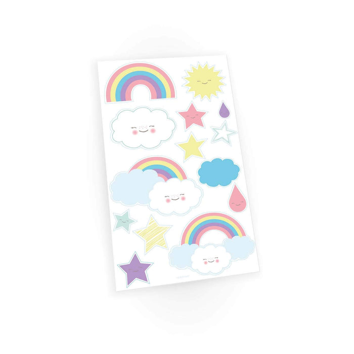 Amscan: Tattoos Rainbow &amp; Cloud;