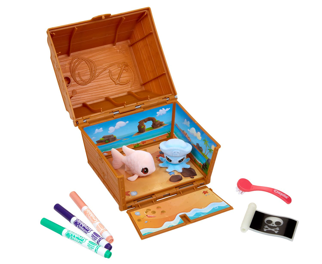 Crayola: Washimals Ocean Glow Pets - Treasure Chest;