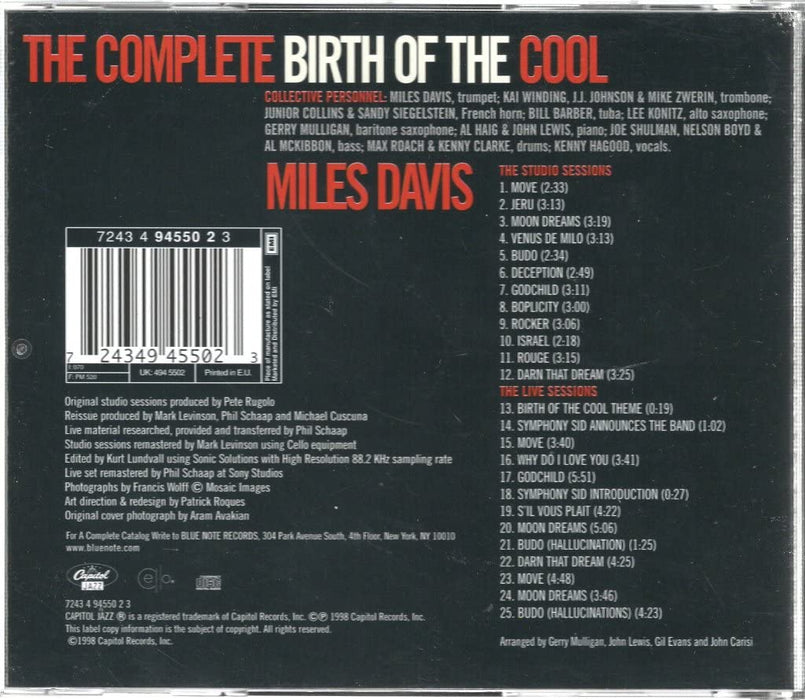 Miles Davis - The Complete Birth Of The;