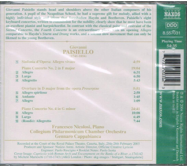 Giovanni Paisiello - Piano Concertos Nos. 2 & 4;